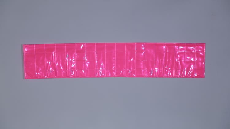 Pink Reflective Picket Pockets For PVC Picket - 